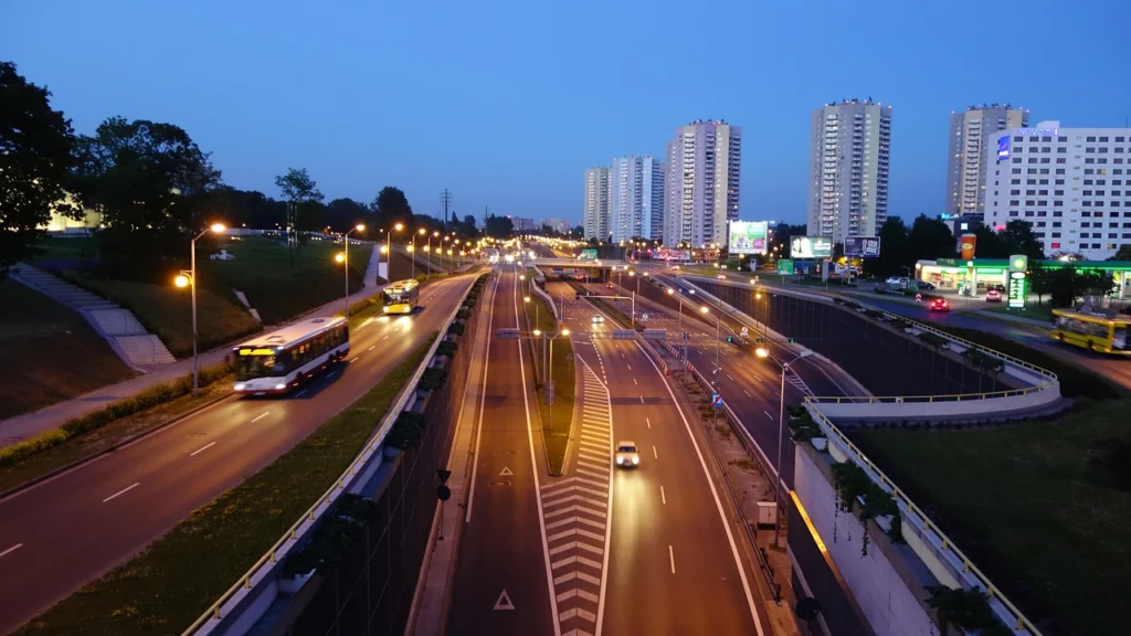 City, katowice, street, public space, perspective