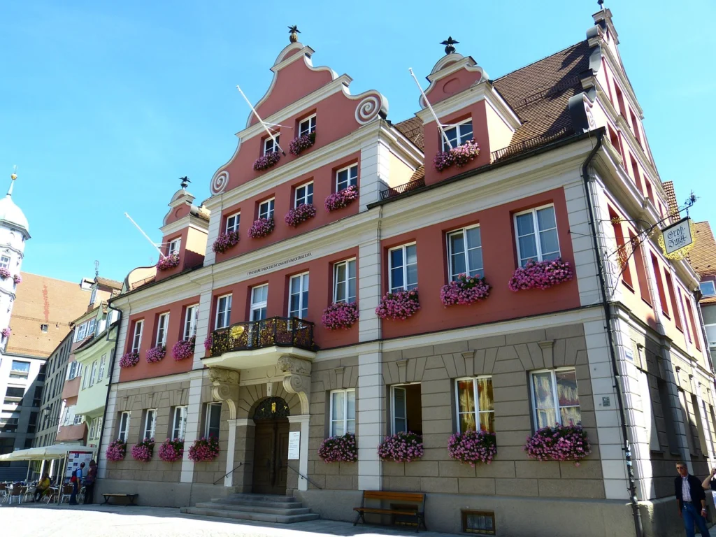 Large guild, building, imperial city, memmingen, facade