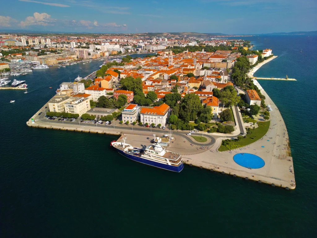 Zadar old town on its peninsula